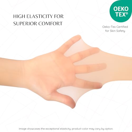 3 Pairs 5 Den Ultra Sheer Pantyhose | Barely-There Transparent Women's Tights | Seamless with Breathable Gusset