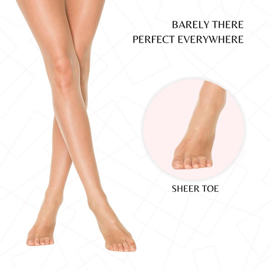 PENTI 5 Den Ultra Sheer Pantyhose | Barely-There Transparent Women's Tights | Seamless with Breathable Gusset