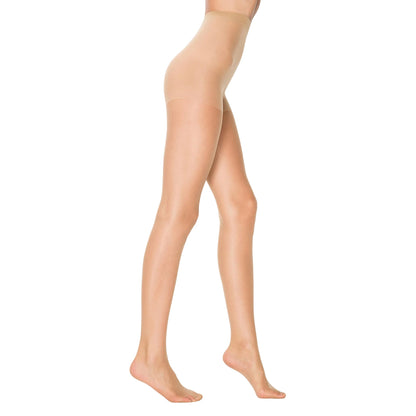 PENTI Stop 15 Run-Resistant Ultra Sheer Pantyhose | Matte 15 Denier Sheer-to-Waist Tights | Anti-Run Invisible Waist