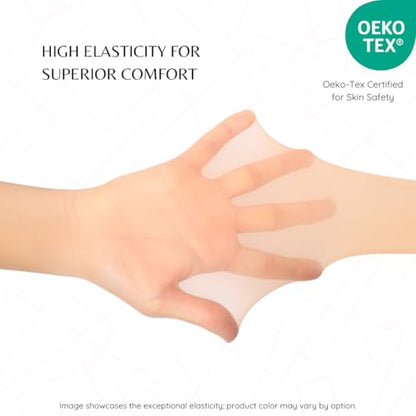 3 Pairs 5 Den Ultra Sheer Pantyhose | Barely-There Transparent Women's Tights | Seamless with Breathable Gusset