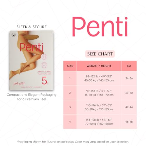3 Pairs 5 Den Ultra Sheer Pantyhose | Barely-There Transparent Women's Tights | Seamless with Breathable Gusset