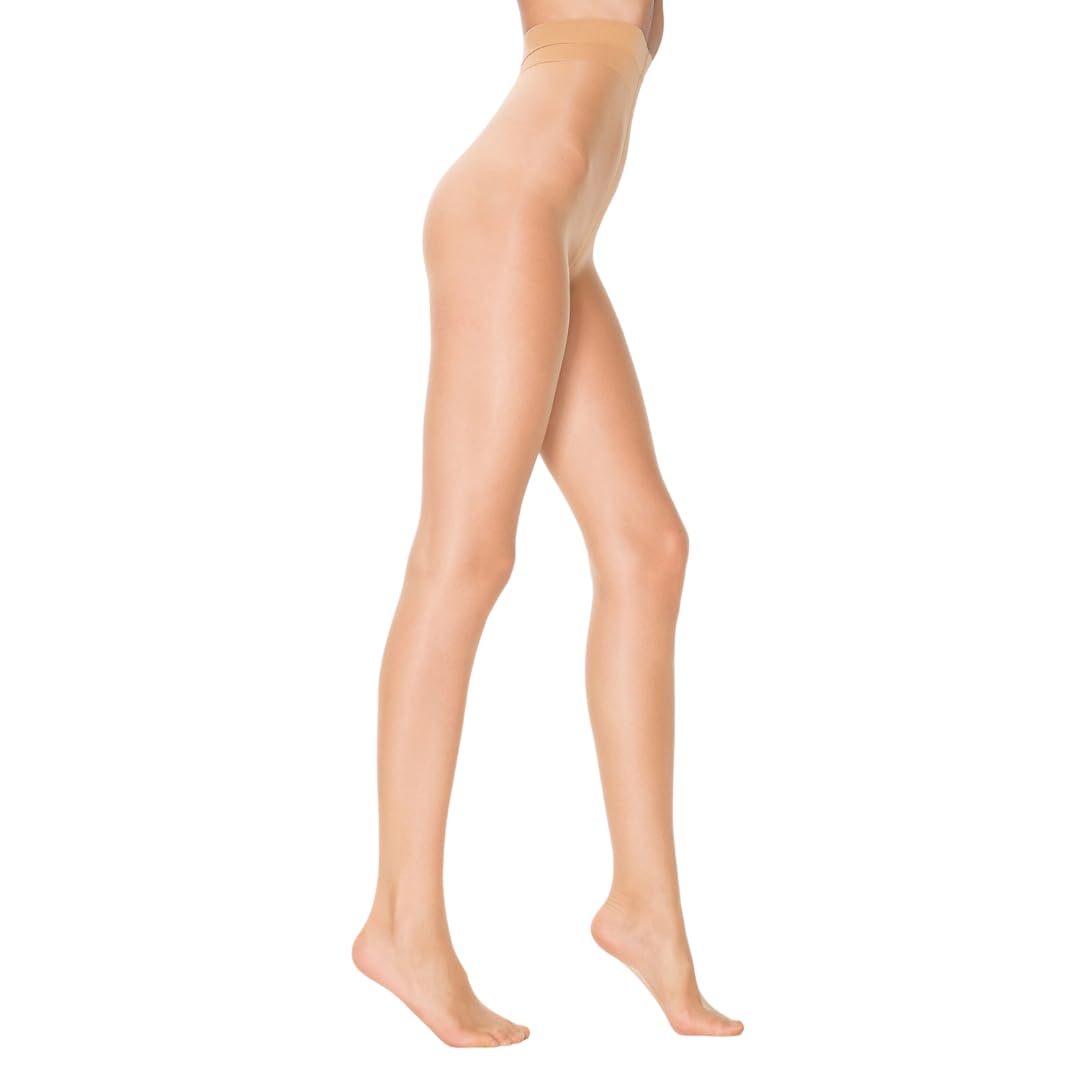 PENTI Stop 7 Run-Resistant Ultra Sheer Pantyhose | Matte 7 Denier Sheer-to-Waist Tights | Anti-Run Invisible Waist